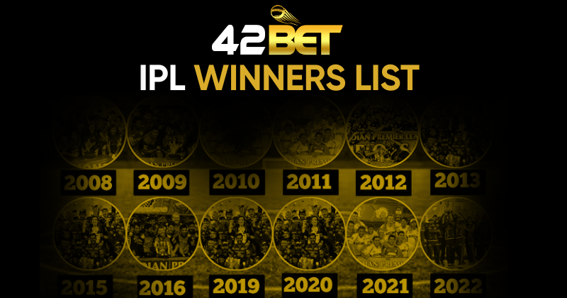 IPL Winners List